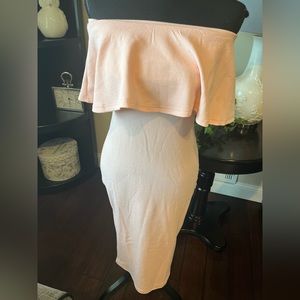 Strapless stretchy dress